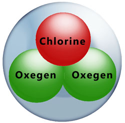 Chlorine Dioxide Molecule...